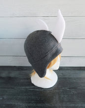 Load image into Gallery viewer, Large Horned Rhino Hat, Rhinoceros Hat, Horned Hat - Animal Fleece Hat
