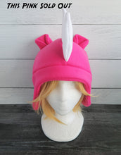 Load image into Gallery viewer, Rhino Hat, Rhinoceros Hat, Horned Hat - Animal Fleece Hat
