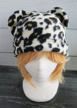 Load image into Gallery viewer, Cheetah Fleece Hat - Sherpa Hat
