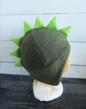 Load image into Gallery viewer, Dinosaur Hat, Dino Fleece Hat
