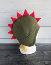 Load image into Gallery viewer, Dinosaur Hat, Dino Fleece Hat

