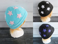 Load image into Gallery viewer, Star Fleece Hat - Fleece Stars
