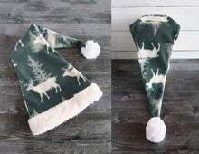 Load image into Gallery viewer, Plaid Santa Sherpa Hat
