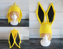 Load image into Gallery viewer, Pokemon Jolteon cosplay costume hat Halloween costume Eevee Vaporeon Flareon shiny Jolteon 
