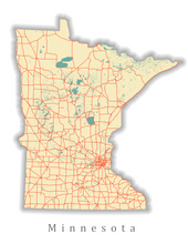 Load image into Gallery viewer, Custom State Map Print
