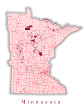 Load image into Gallery viewer, Custom State Map Print
