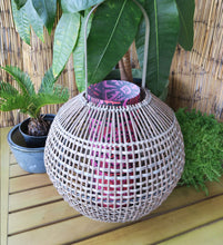 Load image into Gallery viewer, Purple Girl Lantern Polynesian Indoor Decor
