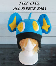 Load image into Gallery viewer, Yellow-Blue Lion Fleece Hat
