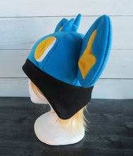 Load image into Gallery viewer, Yellow-Blue Lion Fleece Hat
