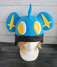Load image into Gallery viewer, Yellow-Blue Lion Fleece Hat
