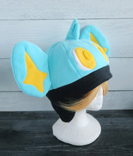 Load image into Gallery viewer, Yellow-Blue Lion Fleece Hat
