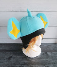Load image into Gallery viewer, Yellow-Blue Lion Fleece Hat
