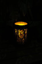 Load image into Gallery viewer, Short Black Lantern Red and Black Polynesian Indoor Decor
