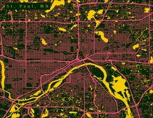 Load image into Gallery viewer, St Paul, MN City Map Print
