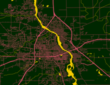 Load image into Gallery viewer, St. Cloud, MN City Map Print
