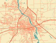 Load image into Gallery viewer, St. Cloud, MN City Map Print
