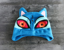 Load image into Gallery viewer, Blue Kkachi Horangi Tiger Fleece Hat
