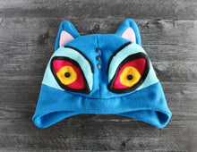 Load image into Gallery viewer, Blue Kkachi Horangi Tiger Fleece Hat
