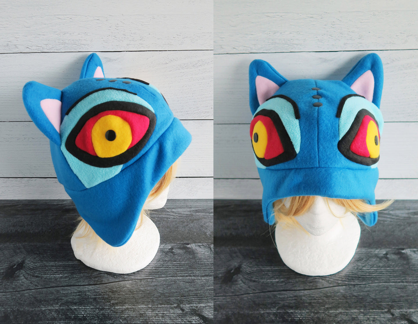 Blue Kkachi Horangi Tiger Fleece Hat