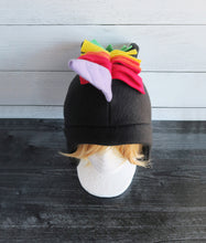 Load image into Gallery viewer, Rainbow Unicorn Fleece Hat
