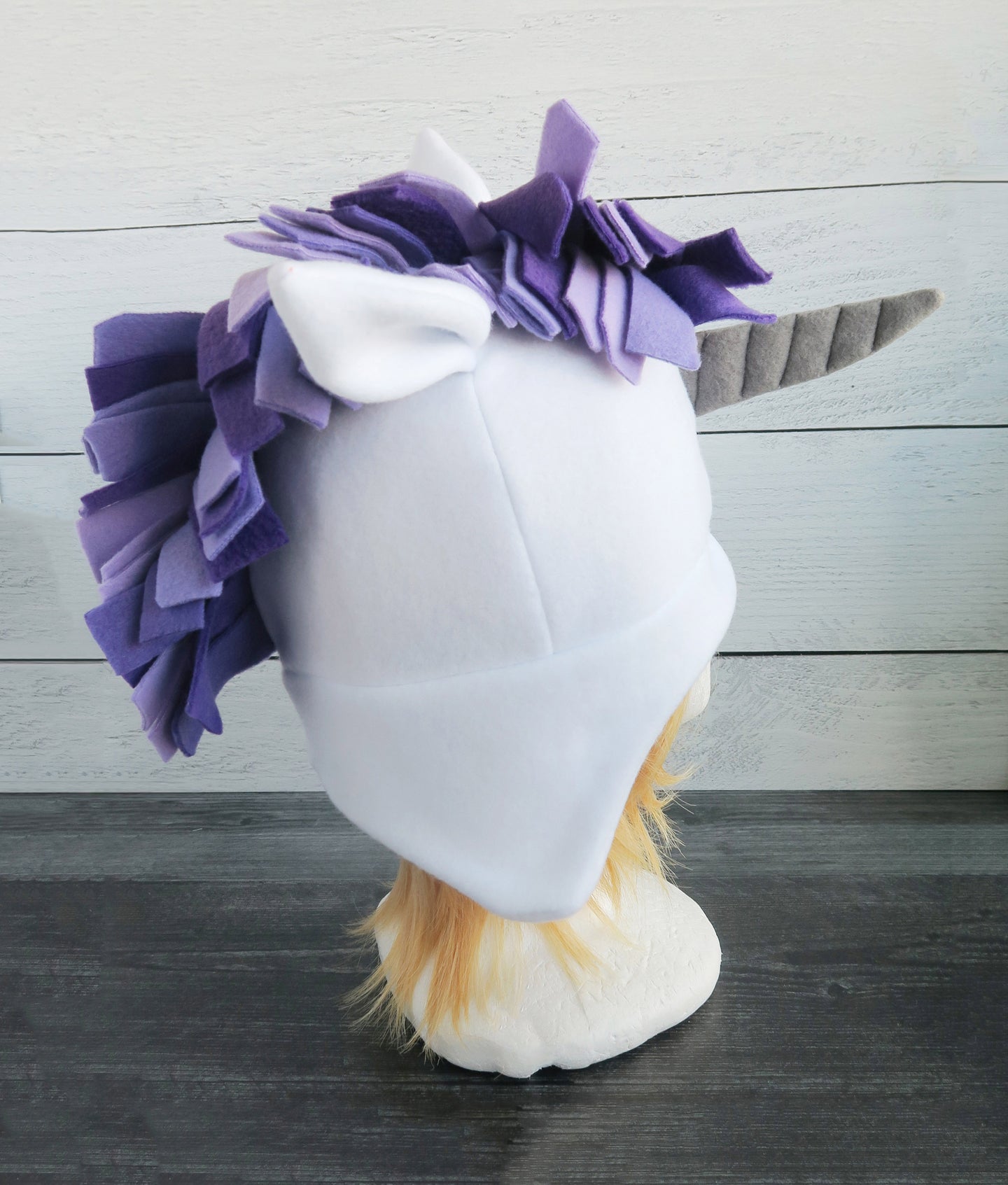 Purple Unicorn Fleece Hat