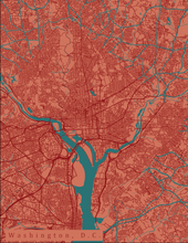 Load image into Gallery viewer, Washington D.C. City Map Print

