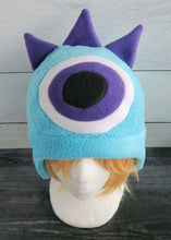 Load image into Gallery viewer, SALE on Select Horned/Non Horned Monster Fleece Hat - Ready to Ship Halloween Costume
