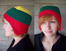 Load image into Gallery viewer, Candy Cane Fleece Hat - Ready to Ship Halloween Costume
