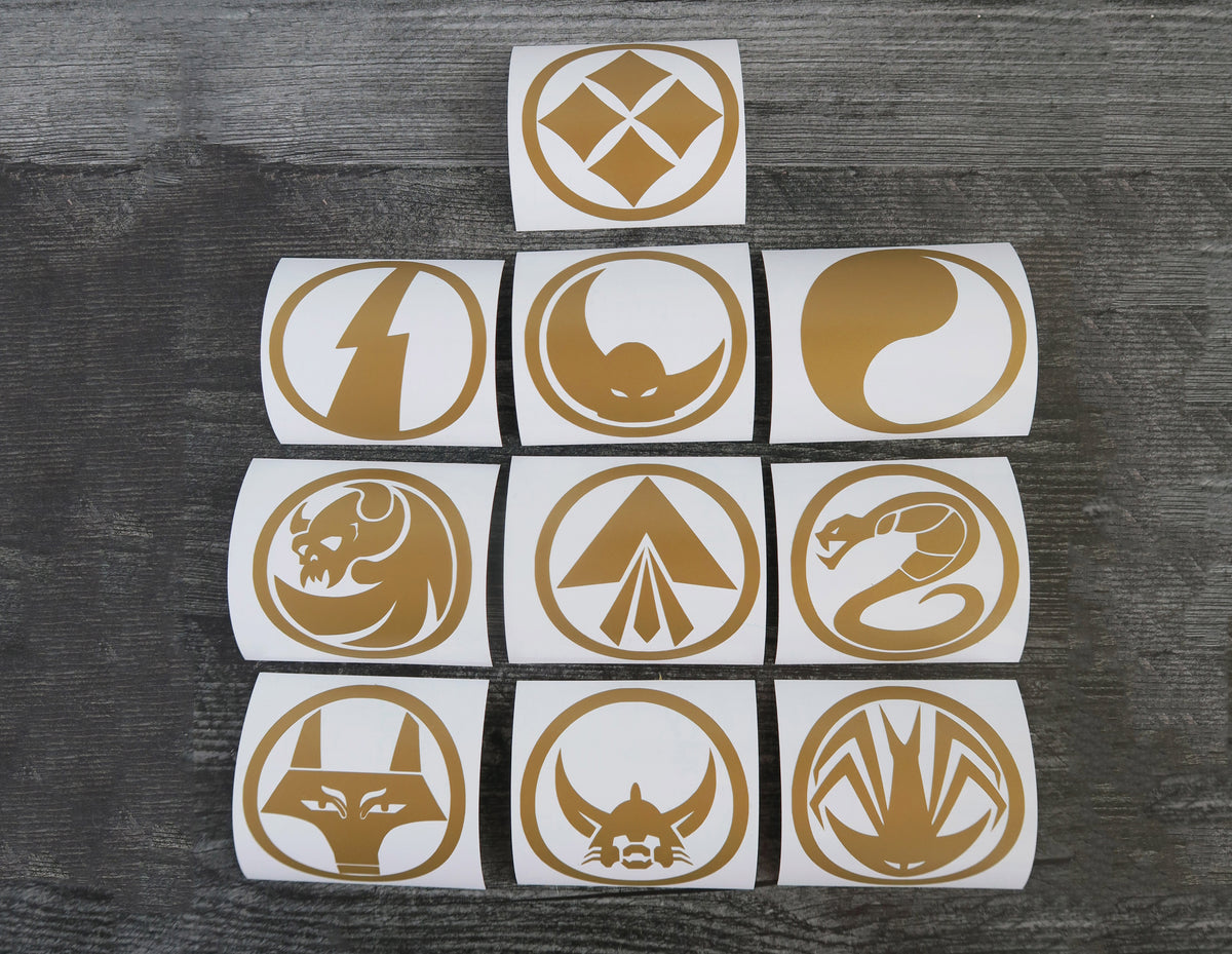 SET of 10 - Ronin Warriors/Samurai Troopers - Decals/Stickers – Akiseo