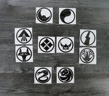 Load image into Gallery viewer, SET of 10 - Ronin Warriors/Samurai Troopers - Decals/Stickers
