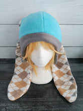 Load image into Gallery viewer, Argyle Bunny Fleece Hat
