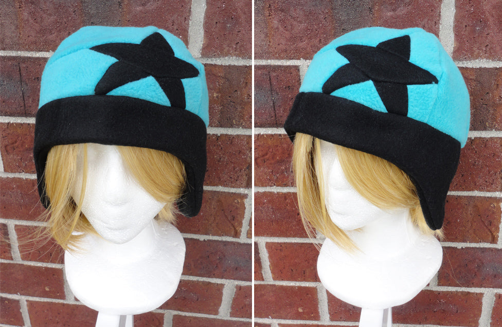 Sale - Black Star/Tsubaki Fleece Hat