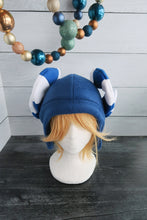 Load image into Gallery viewer, Hanukkah Horns Fleece Hat
