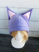 Load image into Gallery viewer, Calico Cat Fleece Hat - Ready to Ship Halloween Costume
