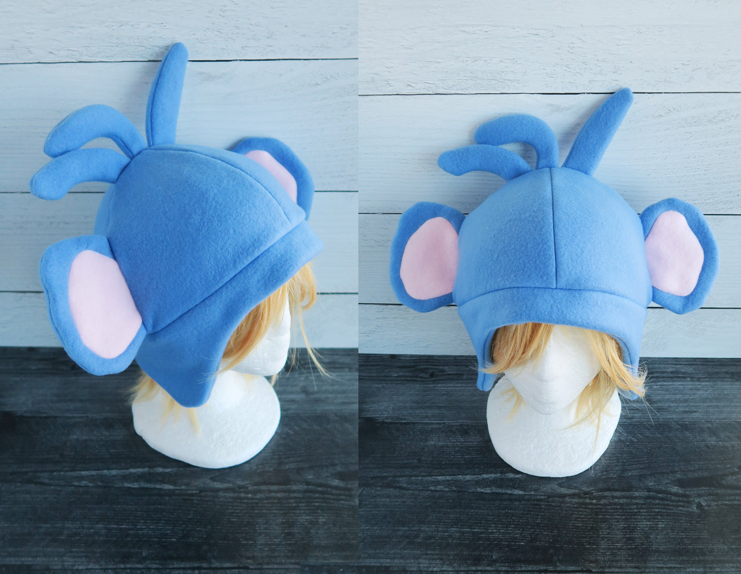 Monkey with Hair Fleece Hat - Ready to Ship Halloween Costume