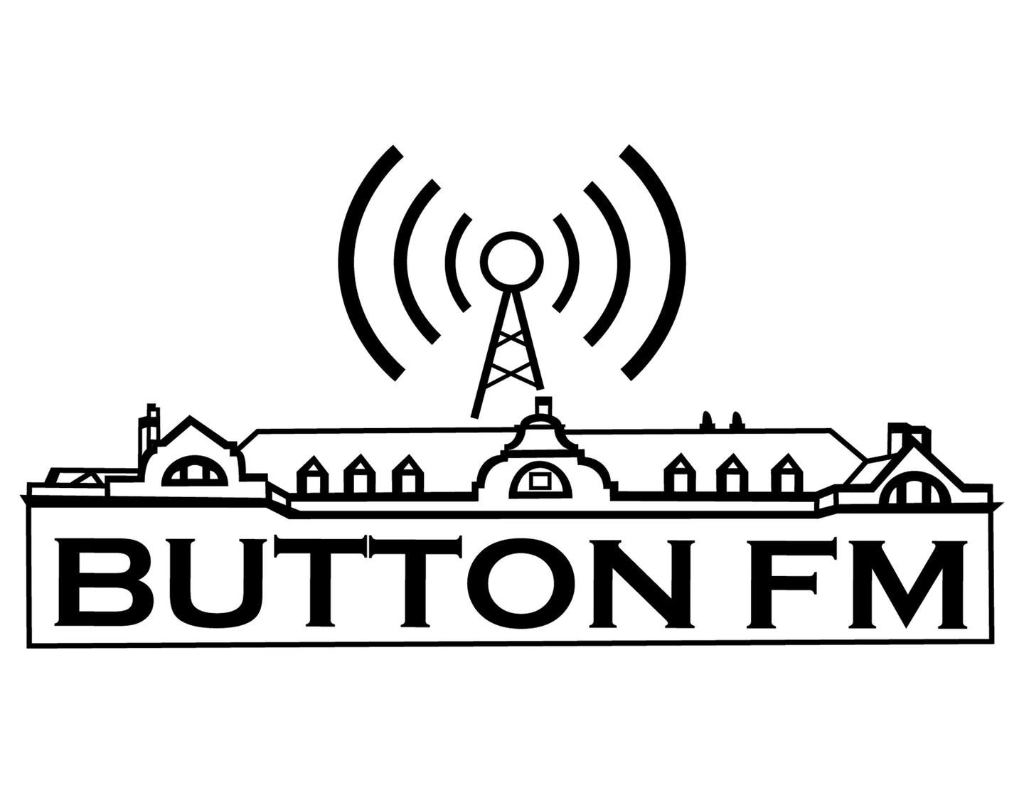 Button FM Decal, Vinyl Sticker