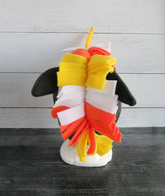 Load image into Gallery viewer, Candy Corn Unicorn Fleece Hat - Ready to Ship Halloween Costume
