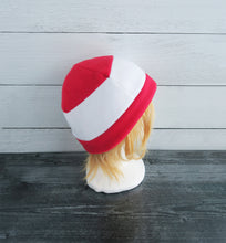 Load image into Gallery viewer, Candy Cane Fleece Hat
