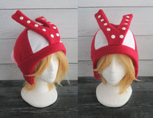Load image into Gallery viewer, Celeste Owl Fleece Hat - Ready to Ship Halloween Costume
