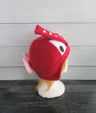 Load image into Gallery viewer, Celeste Owl Fleece Hat - Ready to Ship Halloween Costume
