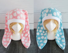 Load image into Gallery viewer, Chrissy and Francine Bunny Fleece Hats
