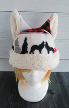 Load image into Gallery viewer, Winter Bear Cat Hat - Winter Wolf Cat Fleece Hat - Sherpa Hat
