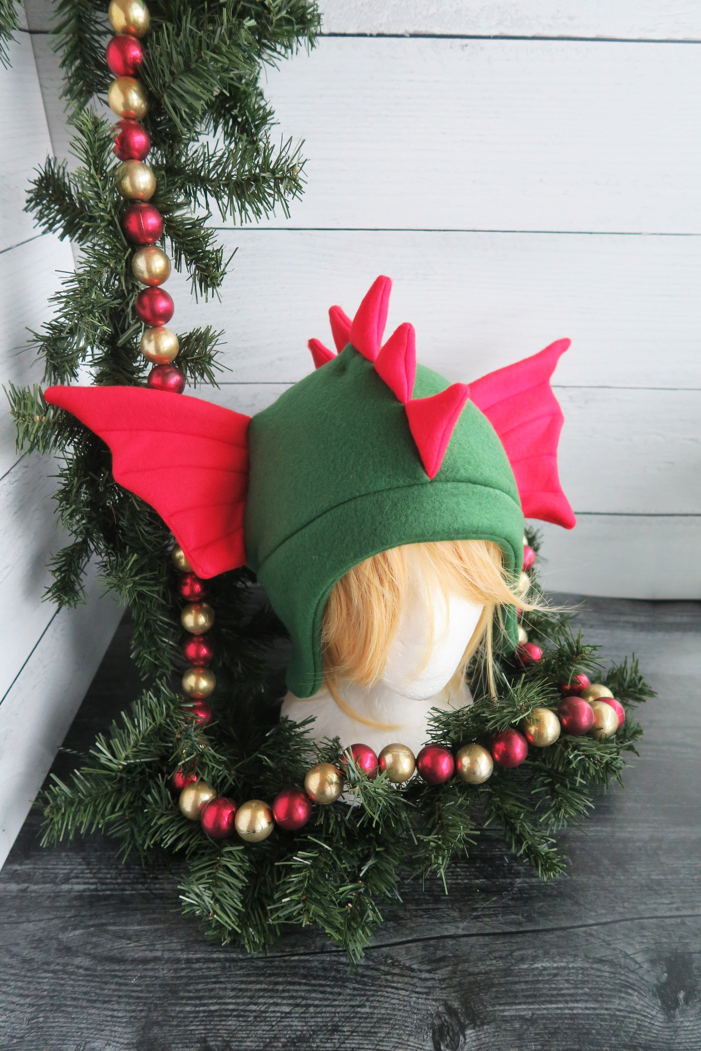 Christmas Water Dragon Fleece Hat
