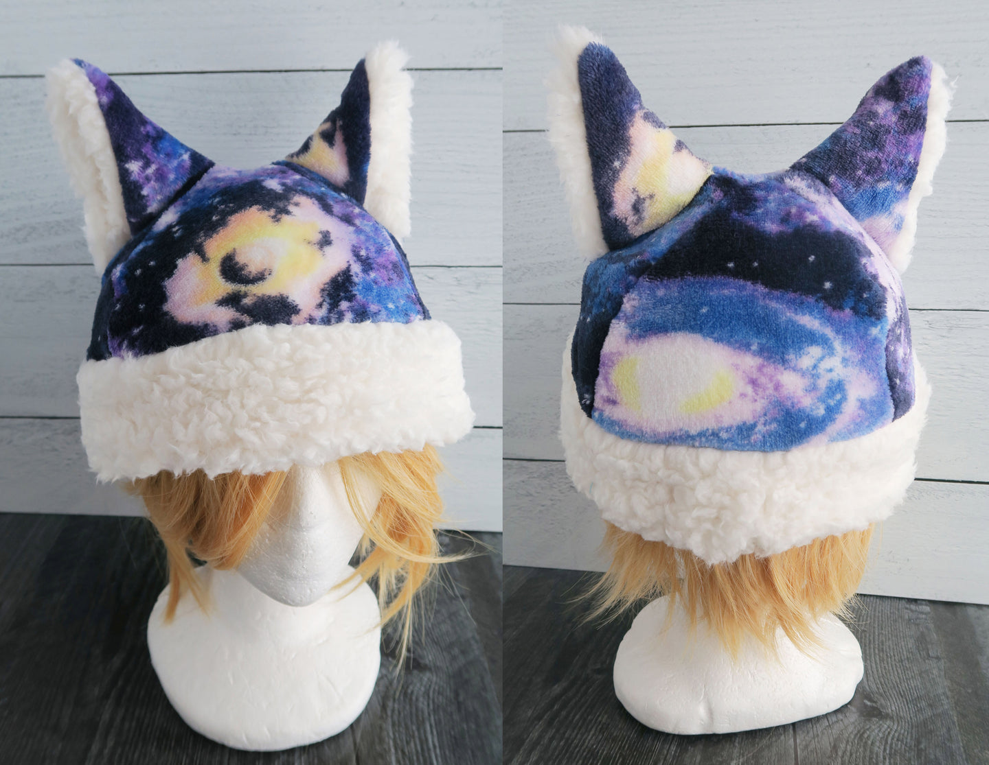 Space Cat - Cosmic Cat Fleece Hat - Sherpa Hat