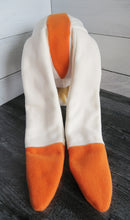 Load image into Gallery viewer, Cream and Orange Rabbit Fleece Hat - Ready to Ship Halloween Costume
