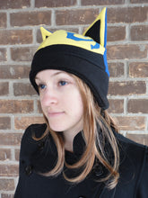 Load image into Gallery viewer, Celty Fleece Hat - Ready to Ship Halloween Costume
