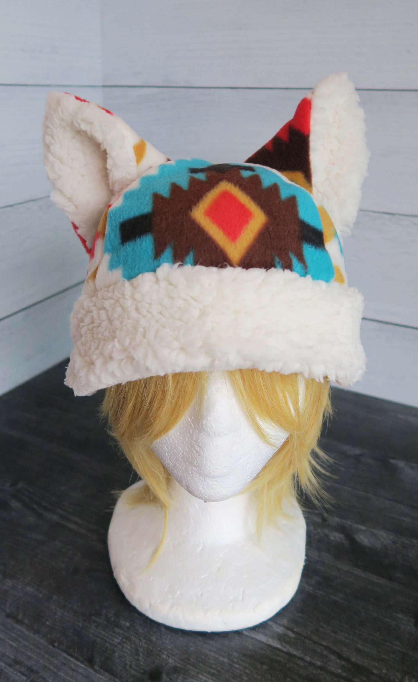 Desert Cat Fleece Hat - Sherpa Hat