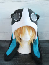 Load image into Gallery viewer, Dotty Bunny Fleece Hat - Ready to Ship Halloween Costume
