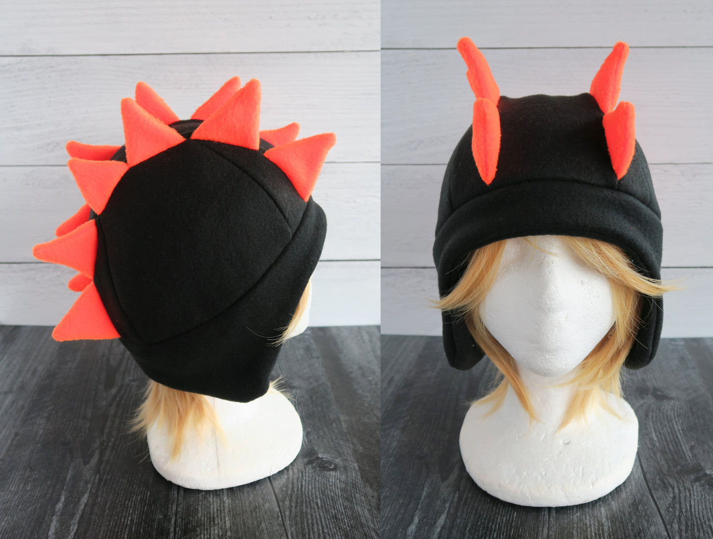 SALE on Select Stegasuaraus/Double Spike Dragon Fleece Hat - Ready to Ship Halloween Costume