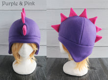 Load image into Gallery viewer, SALE on Select Dragon/Dino Fleece Hat - Ready to Ship Halloween Costume
